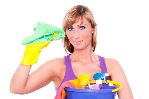 Customer raising a complaint about cleaning service quality