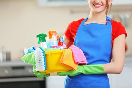 Professional office cleaning in Hampstead reception area