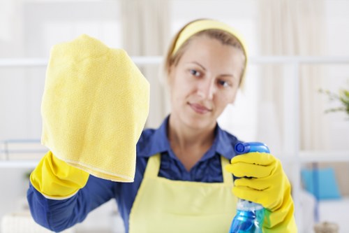 Eco-friendly office cleaning equipment used in Hampstead