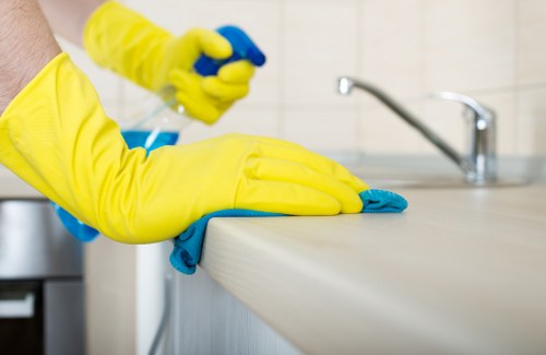 Close-up of carpet cleaning process for a Hampstead residence