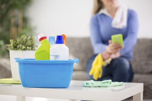 Team providing detailed cleaning in Hampstead interior spaces